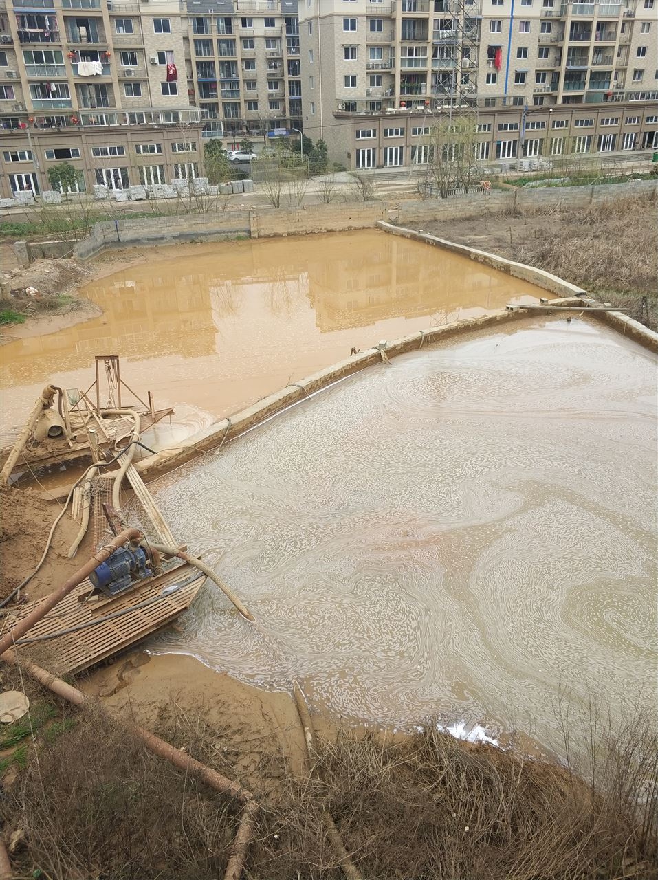 灯塔沉淀池淤泥清理-厂区废水池淤泥清淤