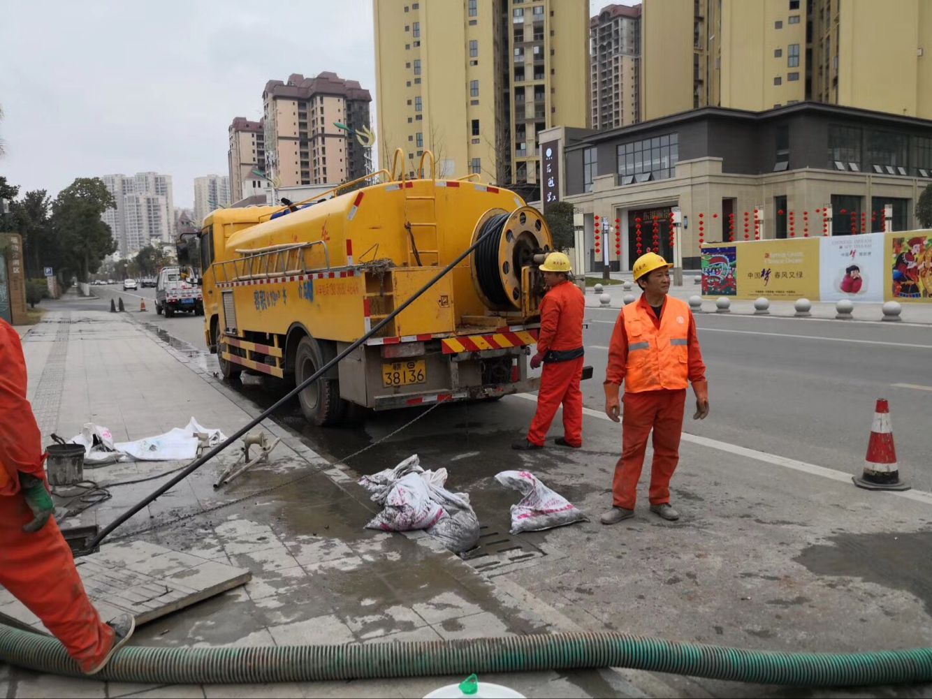 灯塔排污管道清淤-管道清洗